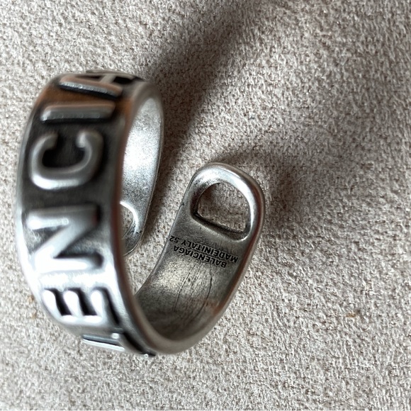 Balenciaga Silver Ring - Picture 1 of 3